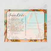 PixDezines/save the date/ hawaii Aankondigingskaart (Achterkant)