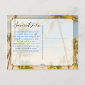 PixDezines/save the date/ hawaii Aankondigingskaart (Achterkant)
