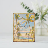 PixDezines/save the date/ hawaii Aankondigingskaart (Staand voorkant)