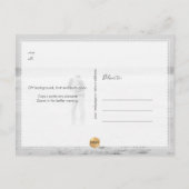 PixDezines Save the Date Luxe Script DIY Kleur Briefkaart (Achterkant)