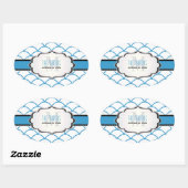 PixDezines schaalt trellis/DIY kleuren Ovale Sticker (Vel)
