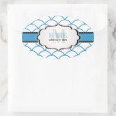 PixDezines schaalt trellis/DIY kleuren Ovale Sticker (Tas)