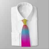 PixDezines scheerijs/retro neonkleuren Stropdas (Gebonden)