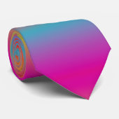 PixDezines scheerijs/retro neonkleuren Stropdas (Opgerold)