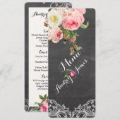 PixDezines schoolbord/ Rozen Menu (Voorkant / Achterkant)