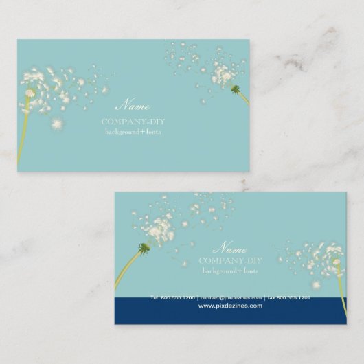 PixDezines-schuifknoppen/DIY achtergrondkleur Visitekaartje (Voorkant / Achterkant)