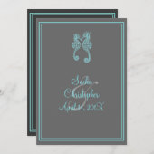 PixDezines seahorse/DIY achtergrondkleur Kaart (Voorkant / Achterkant)