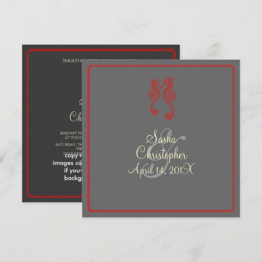 PixDezines seahorse/DIY achtergrondkleur Kaart (Voorkant / Achterkant)