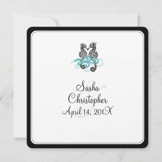 PixDezines seahorse/diy background+fonts Kaart (Voorkant)