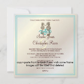 PixDezines Seahorse / Invitaties Kaart (Achterkant)