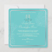 PixDezines Seahorse+koral Wedding/diy kleur Kaart (Achterkant)