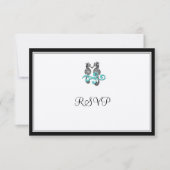 PixDezines Seahorse RSVP's RSVP Kaartje (Voorkant)