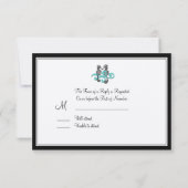 PixDezines Seahorse RSVP's RSVP Kaartje (Achterkant)