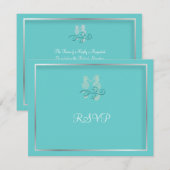 PixDezines Seahorse RSVPs voor 5x7 uitnodigingen (Voorkant / Achterkant)