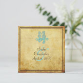 PixDezines  Seahorse / Uitnodigingen (Staand voorkant)