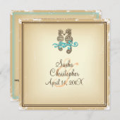 PixDezines  Seahorse / Uitnodigingen (Voorkant / Achterkant)