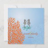 PixDezines  SEAHORSES+CORAL Kaart (Voorkant)