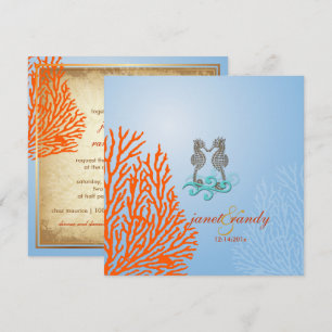 PixDezines  SEAHORSES+CORAL Kaart