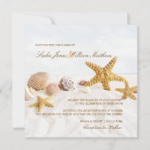 PixDezines Seashells/Beach Invitations/DIY Kaart (Achterkant)