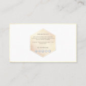 PixDezines Sepia | Blush+Honingraat Visitekaartje (Achterkant)