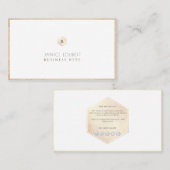 PixDezines Sepia | Blush+Honingraat Visitekaartje (Voorkant / Achterkant)