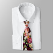 PixDezines Sfeervolle Verse Bloemen DIY Achtergron Stropdas (Gebonden)