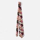 PixDezines Sfeervolle Verse Bloemen DIY Achtergron Stropdas (Achterkant)