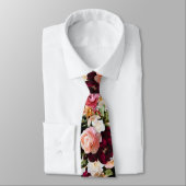 PixDezines Sfeervolle Verse Bloemen DIY Achtergron Stropdas (Gebonden)