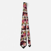 PixDezines Sfeervolle Verse Bloemen DIY Achtergron Stropdas (Voorkant)