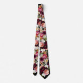 PixDezines Sfeervolle Verse Bloemen DIY Achtergron Stropdas (Achterkant)