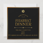 PixDezines Shabbat Dinner/DIY achtergrondkleur Kaart (Achterkant)
