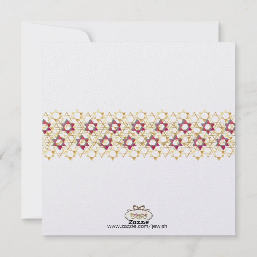 PixDezines shanah tovah/Photo Lijst+sterren Feestdagenkaart (Achterkant)