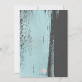 PixDezines Shine, Blue Waterverf+Faux Metallic Kaart (Achterkant)