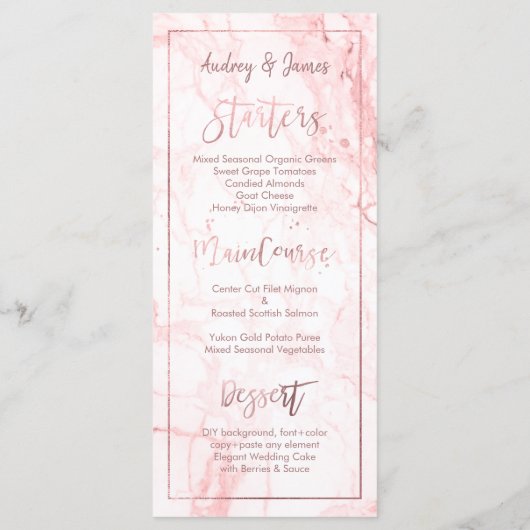 PixDezines Shine Menu/Faux Gold/Marble Menu (Achterkant)