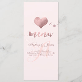PixDezines Shine Menu/Faux Roos Gold Heart Menu