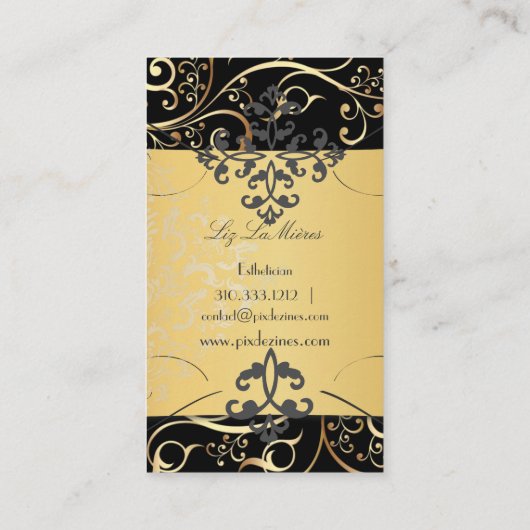 PixDezines  siercirkels/DIY-kleur Visitekaartje (Achterkant)