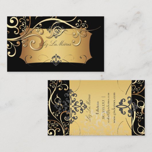 PixDezines  siercirkels/DIY-kleur Visitekaartje (Voorkant / Achterkant)