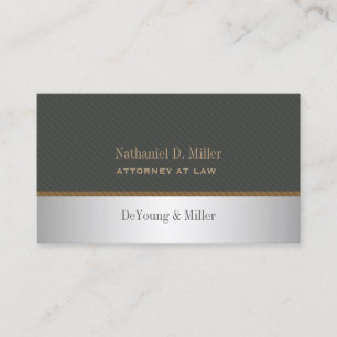 PixDezines Silver+Gray Pinstripes accent Visitekaartje