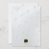 PixDezines Silver Palms Baptisme Kaart (Achterkant)