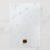 PixDezines Silver Palms Baptisme Kaart (Achterkant)