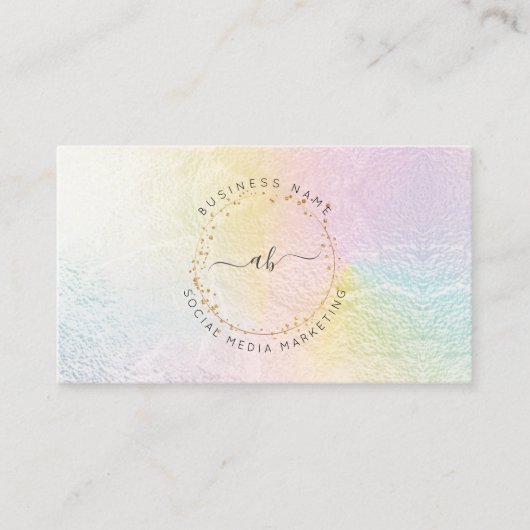 PixDezines Simple Blush Bruske Stroke Snoep Visitekaartje (Voorkant)