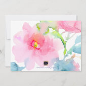 PixDezines SIP+SEE, WATERVERF FLOWERS Aankondiging (Achterkant)