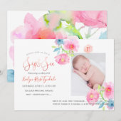 PixDezines SIP+SEE, WATERVERF FLOWERS Aankondiging (Voorkant / Achterkant)