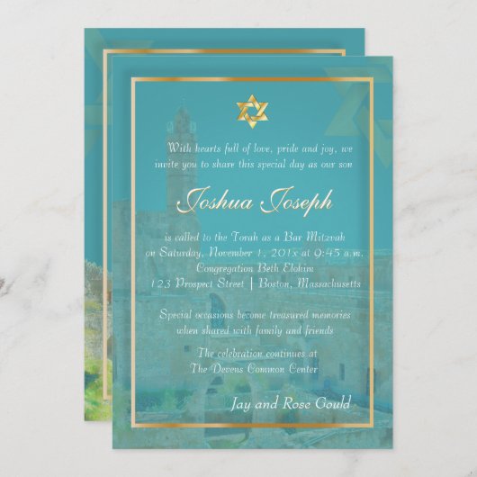 PixDezines sketch Tower of David/diy background Kaart (Voorkant / Achterkant)