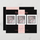 PixDezines slaat de datumfotolijsten/DIY-kleuren o Aankondigingskaart (Voorkant / Achterkant)