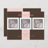 PixDezines slaat de datumfotolijsten/DIY-kleuren o Aankondigingskaart (Voorkant / Achterkant)