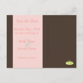 PixDezines slaat de datumfotolijsten/DIY-kleuren o Aankondigingskaart (Achterkant)