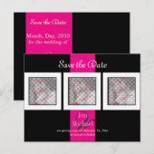 PixDezines slaat de datumfotolijsten/DIY-kleuren o Aankondigingskaart (Voorkant / Achterkant)