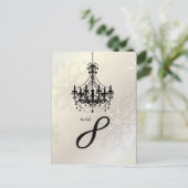 PixDezines Sneeuwvlokken+Kroonluchter Briefkaart (Staand voorkant)