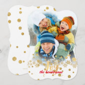 PixDezines sneeuwvlokken/vakantiekaarten Feestdagenkaart (Voorkant / Achterkant)